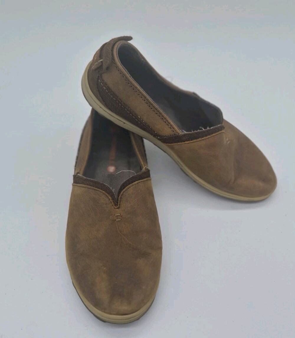 Merrell Ashland Slip on Shoes Women’s Brown Sugar Leather Loafers Size 7